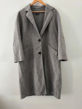 Manteau gris femme El Corte Inglés taille estimée XL  chic et structuré