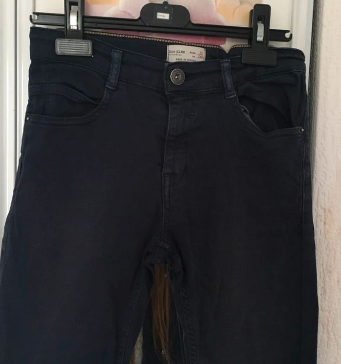 Jean slim fonce ajustable 10 ans Zara - photo numéro 2