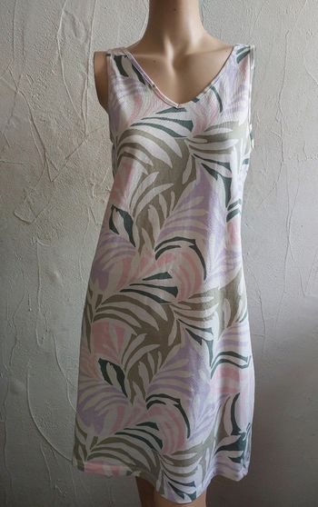 Robe en coton à motif feuilles Taille M