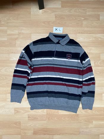 Polo à rayures manches longues XL S.Y.C.