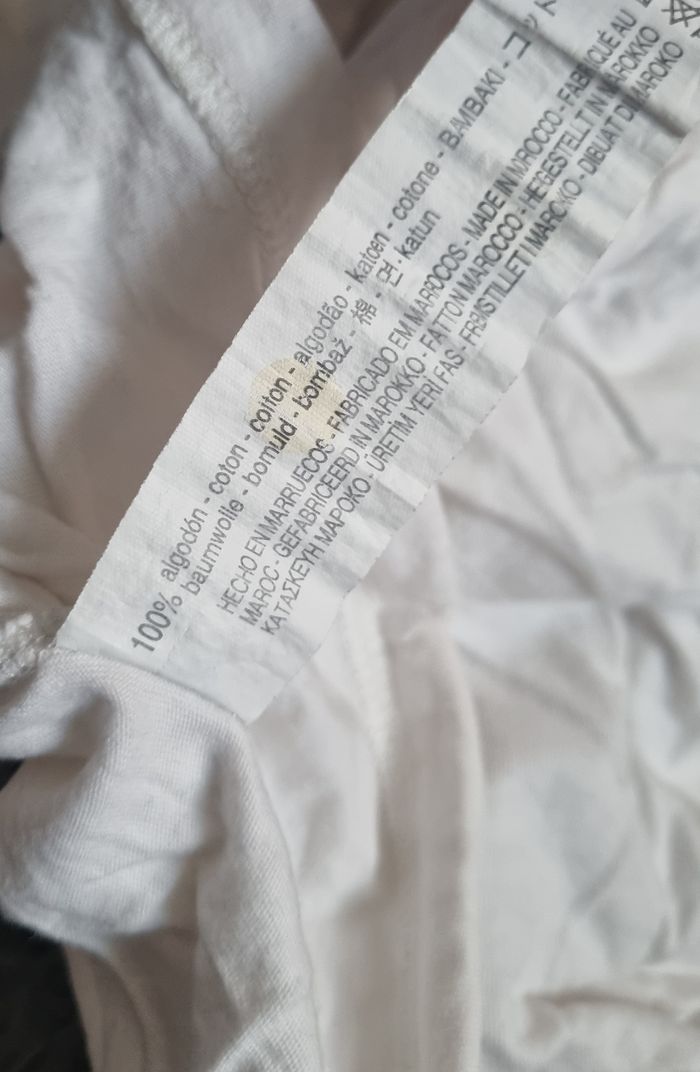 T-shirt blanc avec écriture 13-14ans - photo numéro 5