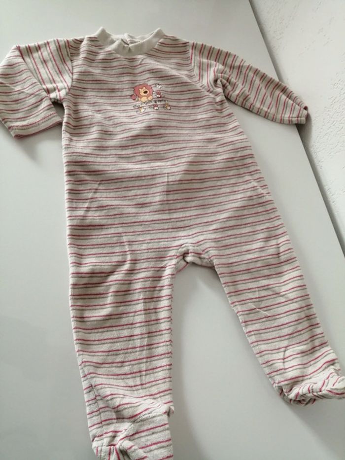Pyjama velours mixte 12 mois
