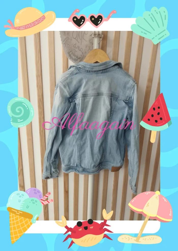 Veste jean clair tex 9/10ans - photo numéro 3