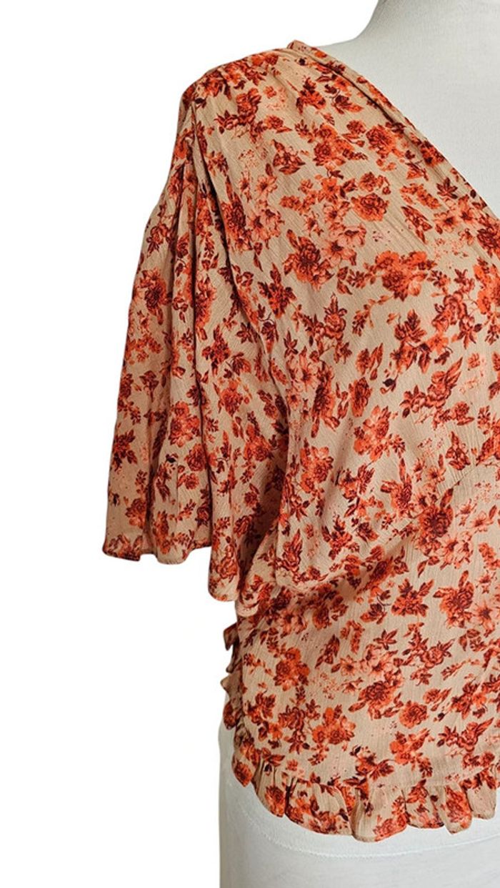 blouse 'Zara' abricot taille S - photo numéro 4