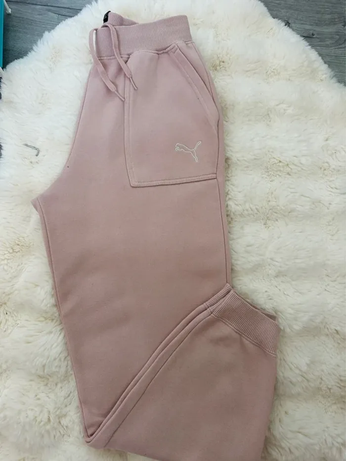Pantalon jogging rose Puma - photo numéro 2