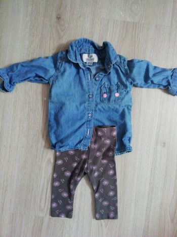 Ensemble veste en jean et leggin