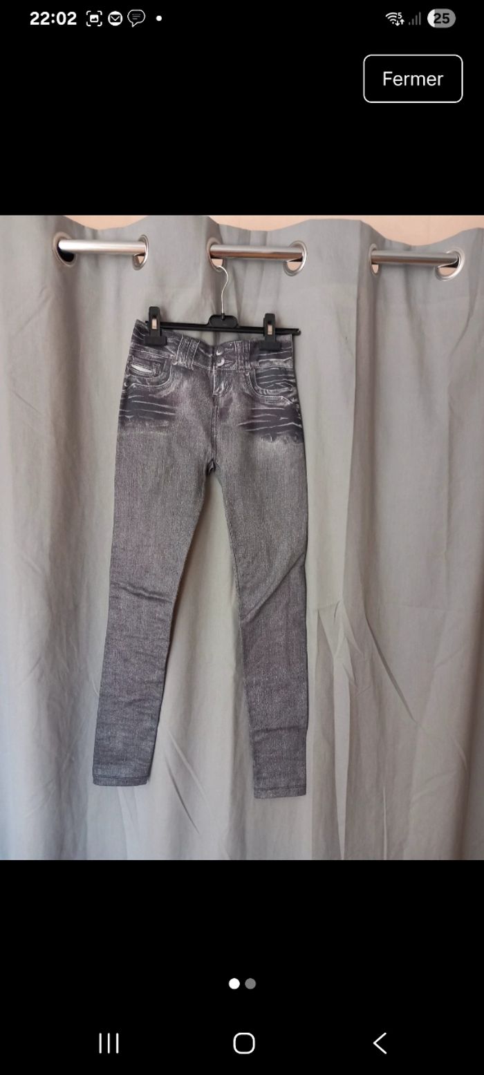 Legging effet jeans taille s