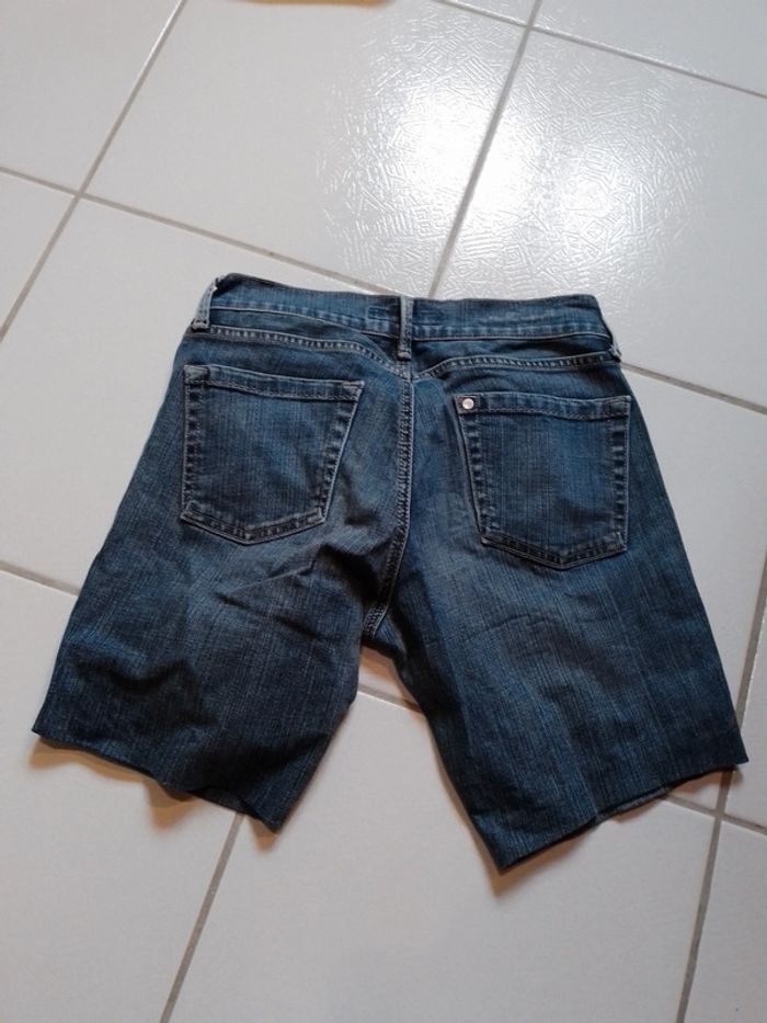 Short en jeans femme Bleu Zara - photo numéro 9