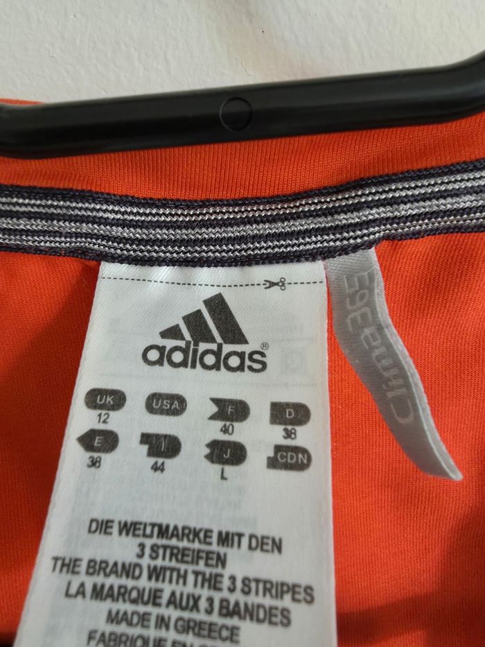 Débardeur de sport orange Adidas Clima365 - photo numéro 3