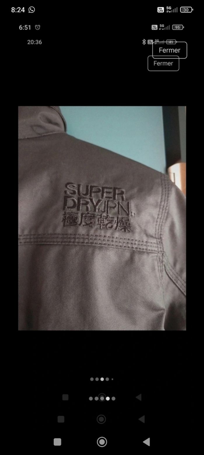 Veste super dry grise - photo numéro 2
