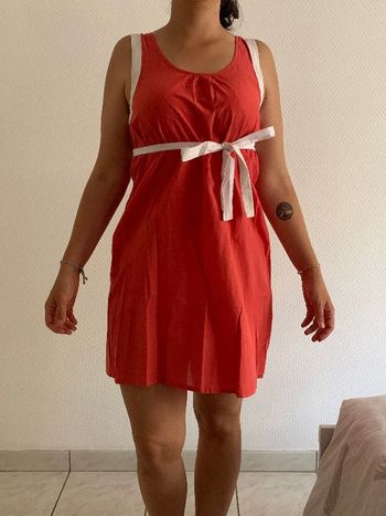 Robe ample corail