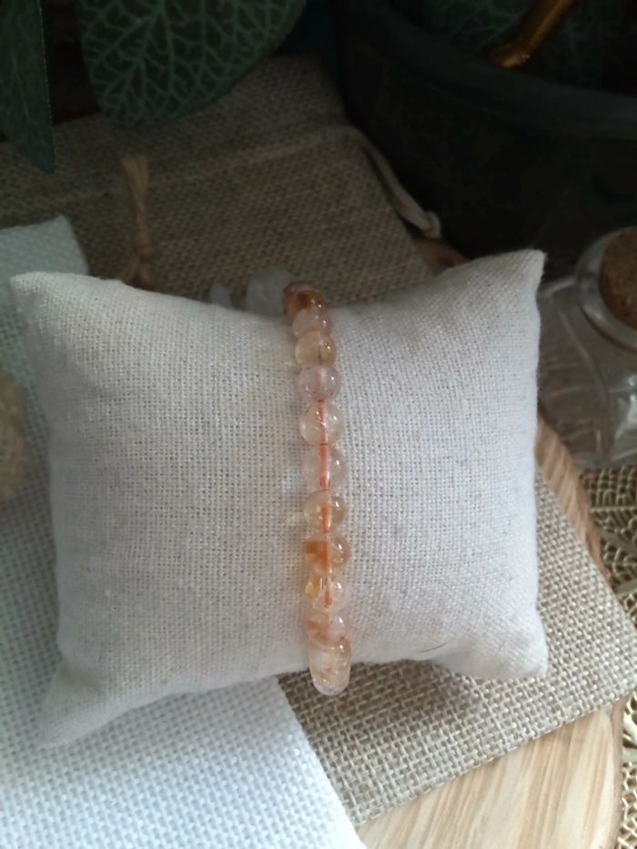 Bracelet chance en pierres de citrine naturelle - photo numéro 2