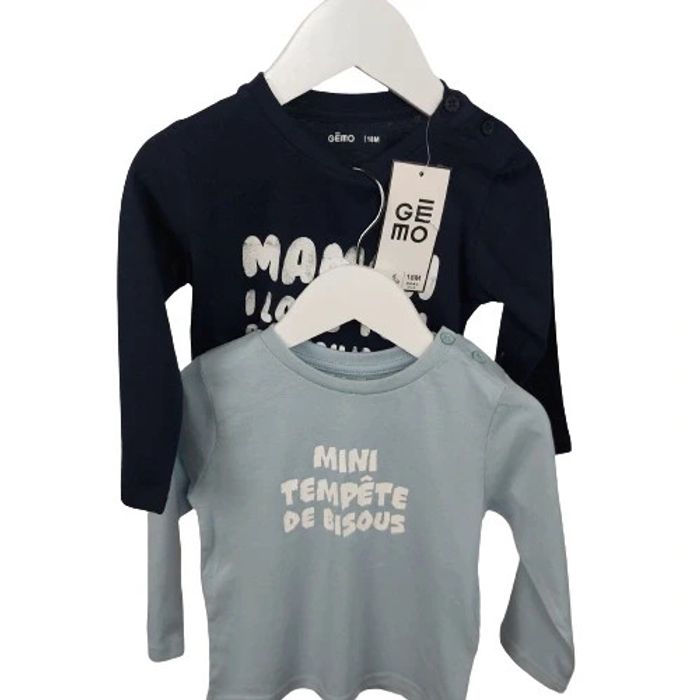 Lot de 2 Tee-shirts gemo