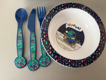 Bol et couvert stitch Noël 