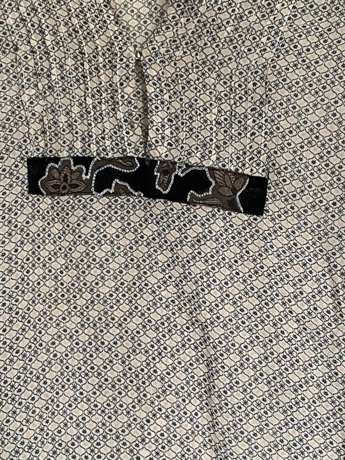 Tunique beige à motifs Armand Ventilo Taille 38 - photo numéro 3