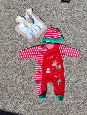 Pyjama lutin mixte noel 6 mois