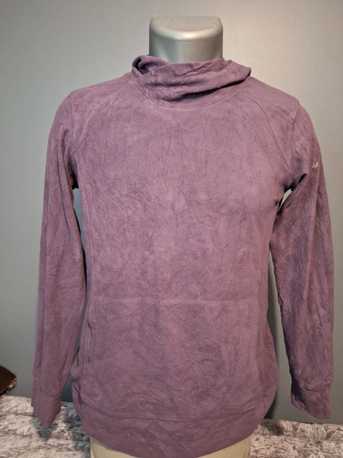 Polaire fine columbia violette - taille M - photo numéro 2