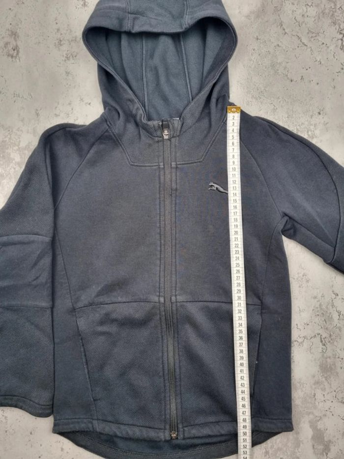 Gilet capuche zippé Puma noir, 9/10 ans Enfant - photo numéro 8