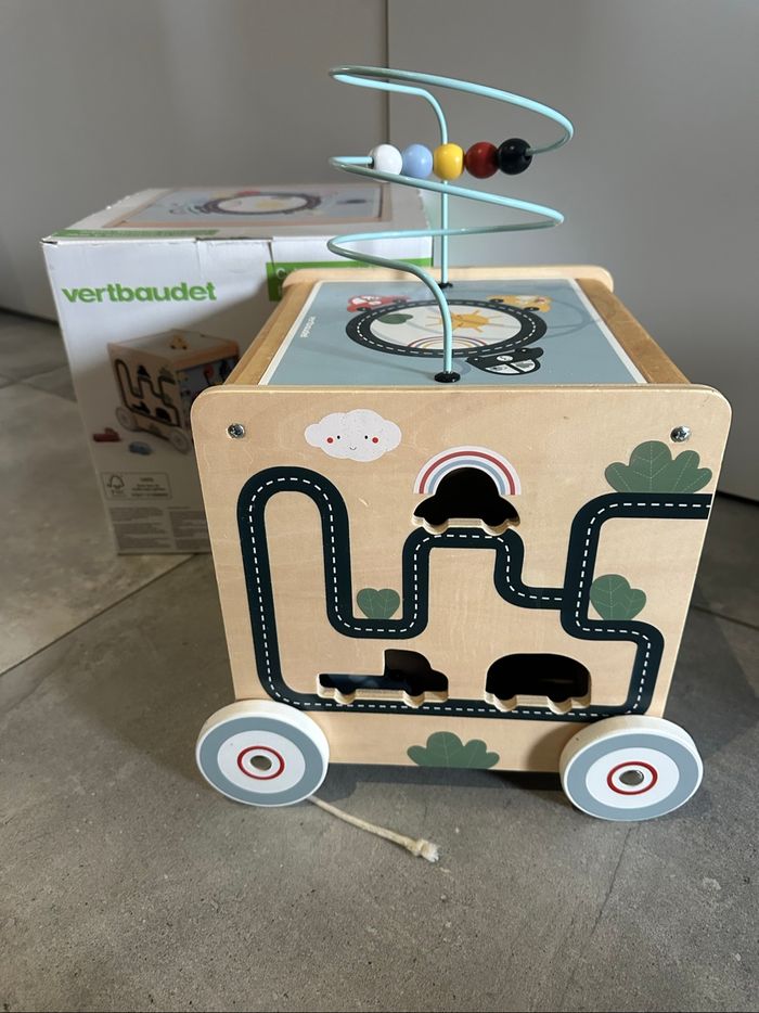 Cube multi activités vertbaudet bois mixte - photo numéro 6