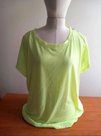 T-shirt fluide jaune fluo Work It 46