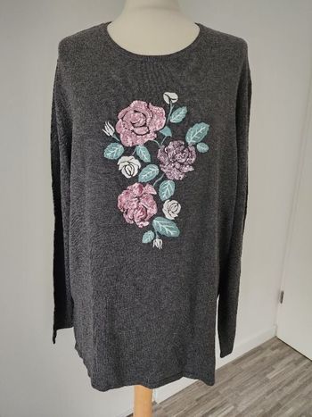 Pull imprimé col rond