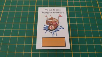 Carte Va sur la case Toboggan aquatique jeu de société Monopoly junior à la fête foraine Hasbro #B83