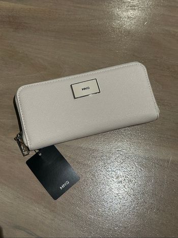 Portefeuille mango, neuf avec étiquette rose Claire beige