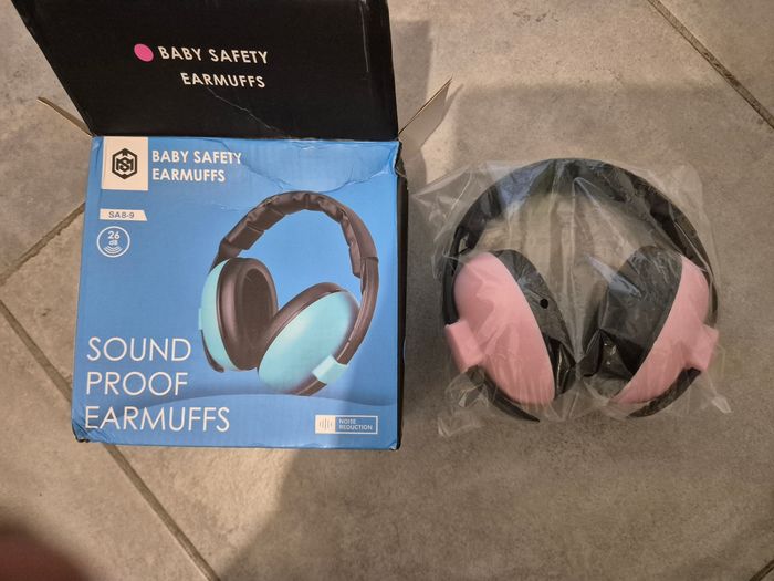 Casque anti-bruit bébé Rose, Neuf