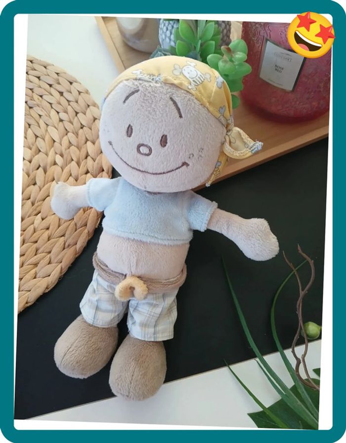 Péluche doudou poupée pirate Joe🌿🎁 - photo numéro 4