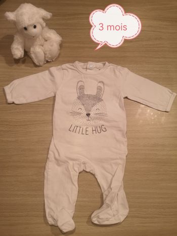 Pyjama blanc lapin