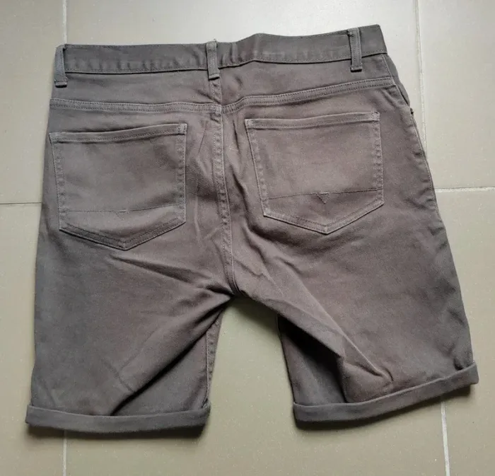 Short en jean Marron - W32 - Taille 42 - photo numéro 2