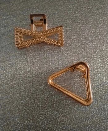 Lot de 2 pinces Dorés