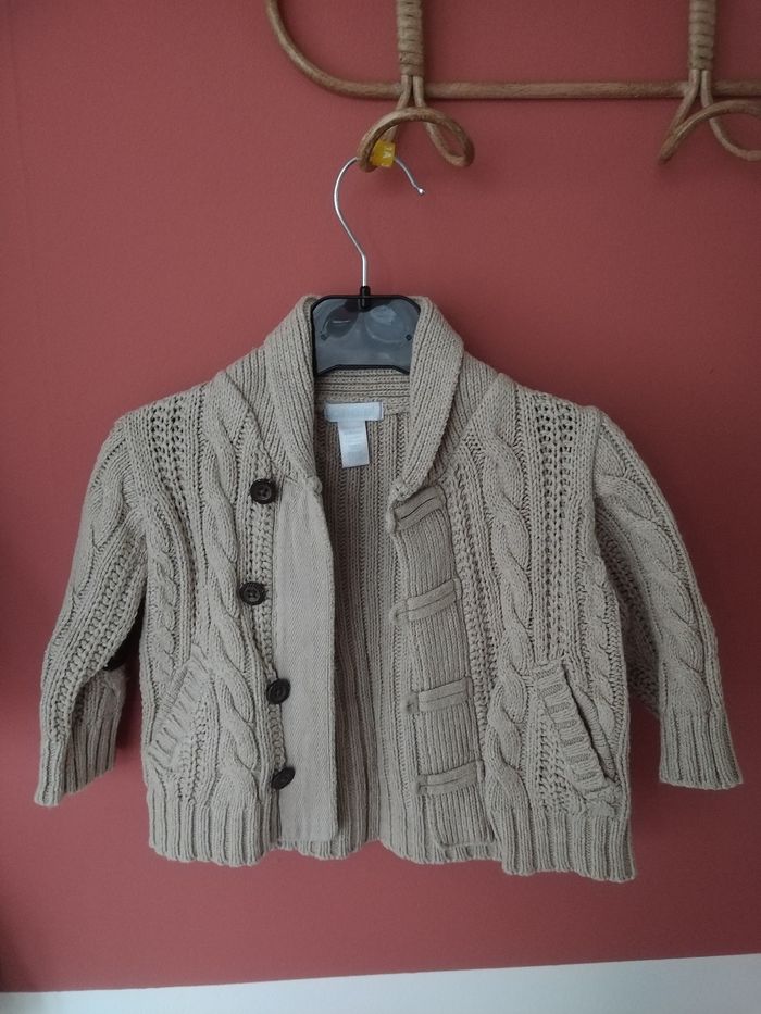 Gilet bébé garçon 6 mois Okaïdi Obaibi