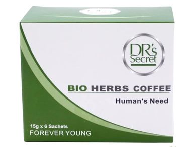 CAFÉ BIO DOCTEUR SECRET 6 SACHETS DE 15G 