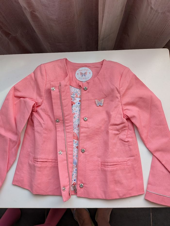 Veste rose sergent major 7 ans neuve - photo numéro 5