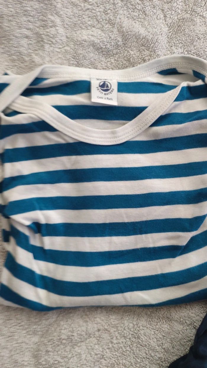 Lot de 5 bodies manches longues Petit bateau 36 mois - photo numéro 4