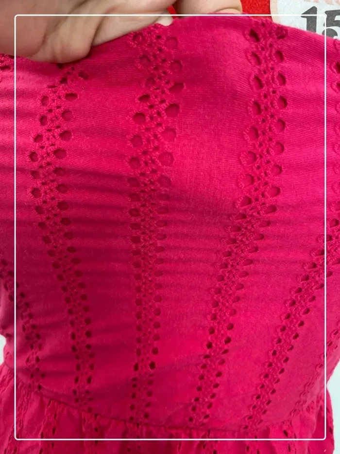 Top ajouré noué rose fuchsia Primark - photo numéro 4