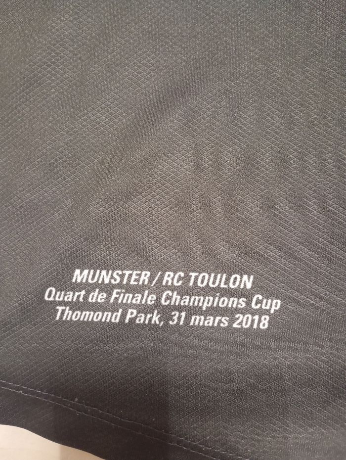 Maillot rugby club toulonnais serie speciale quarts de finale h cup 2018 - photo numéro 2