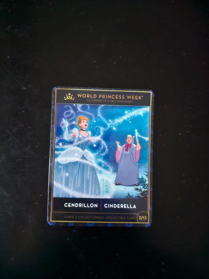 Carte disneyland paris collector/world princess week/cendrillon