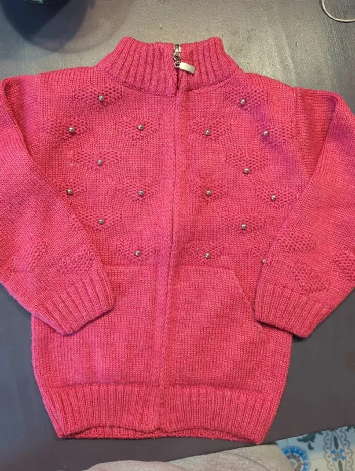 Gilet chaud fushia - photo numéro 3