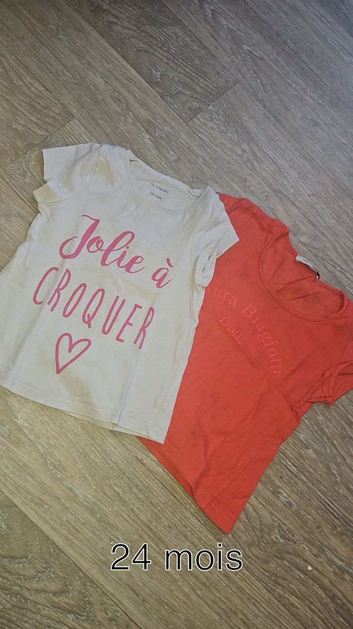 Lot t shirt fille - photo numéro 3