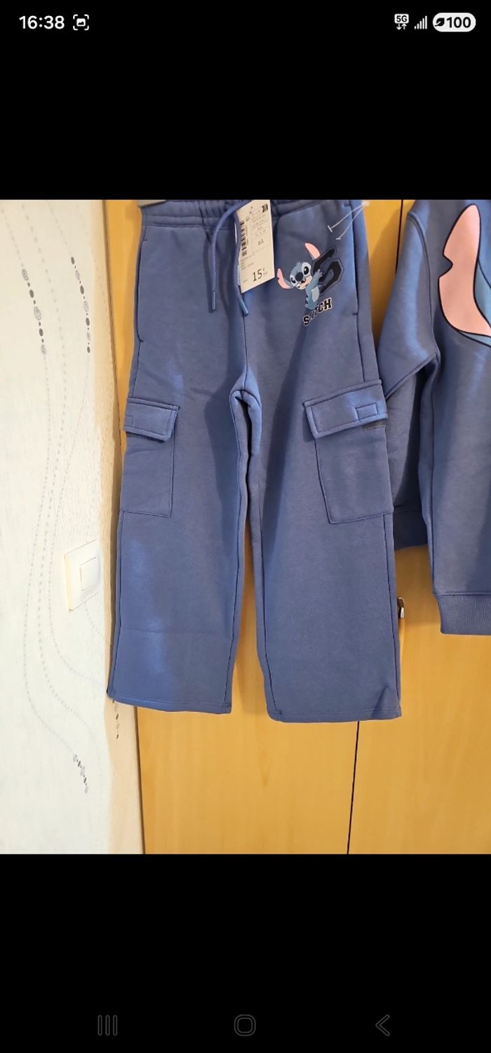 Ensemble sport stitch fille neuf 8 ans - photo numéro 3