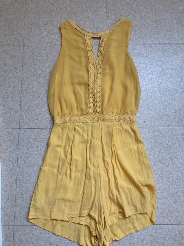 Combi short jaune naf naf
