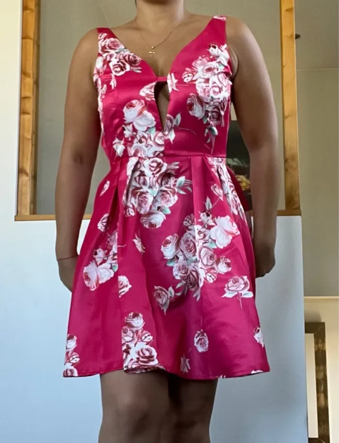 Robe de soirée rose