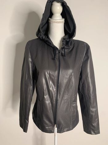 Sweatshirt gris effet métallique Vintage T42