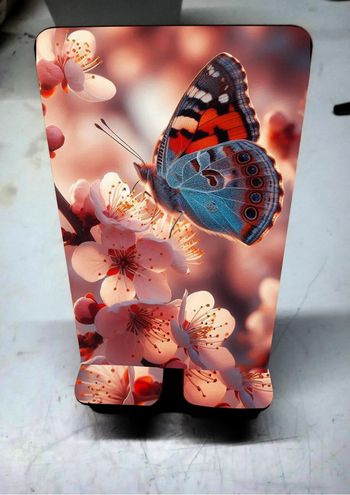 support téléphone motif papillon neuf