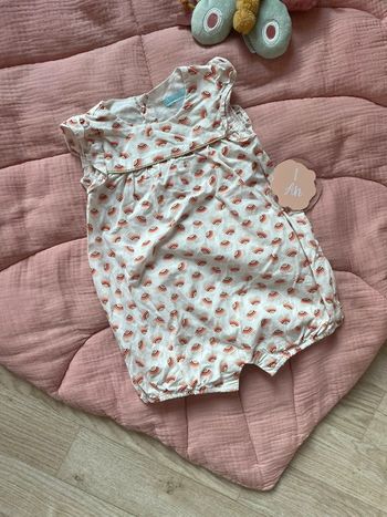 Combishort cœur arc en ciel