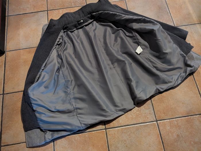 Manteau AUTRETON T40 gris clair gris anthracite - photo numéro 2