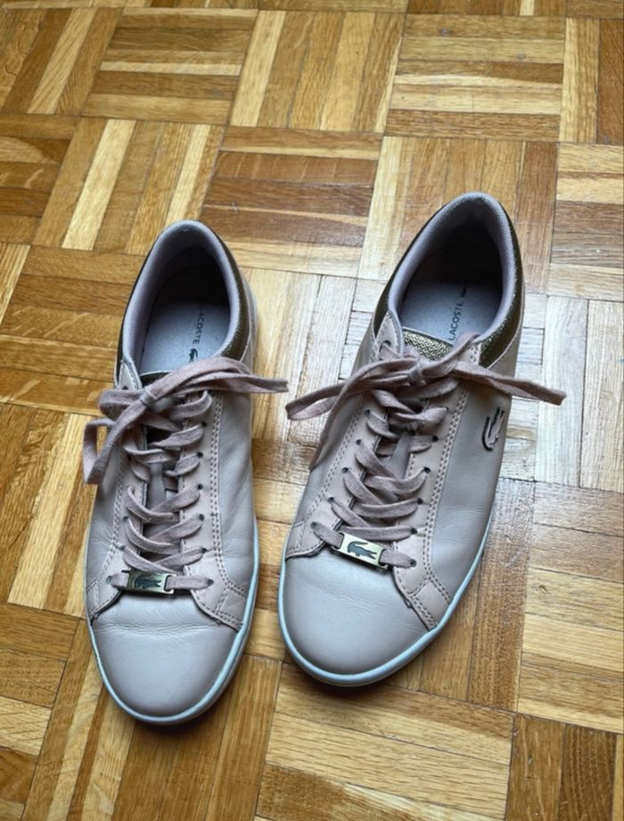 Baskets rose Lacoste - photo numéro 4