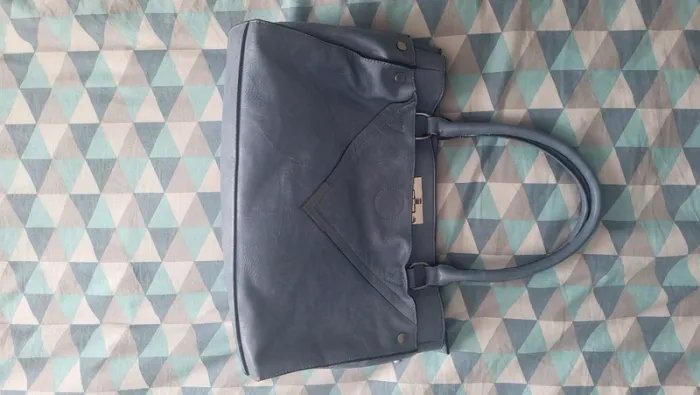 Sac à main texto bleu